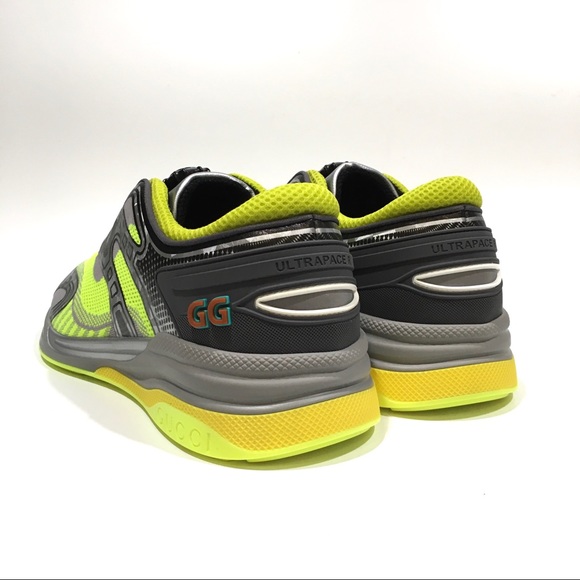 GUCCI Ultrapace R Sneakers -Yellow / Grey -Men’s US 9 -NEW - Picture 2 of 10